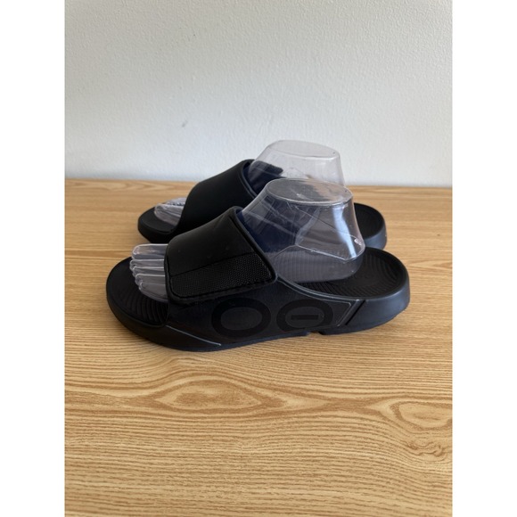 OOFOS Ooahh Sport Flex‎ Slide Sandal Black Men 9 W 11